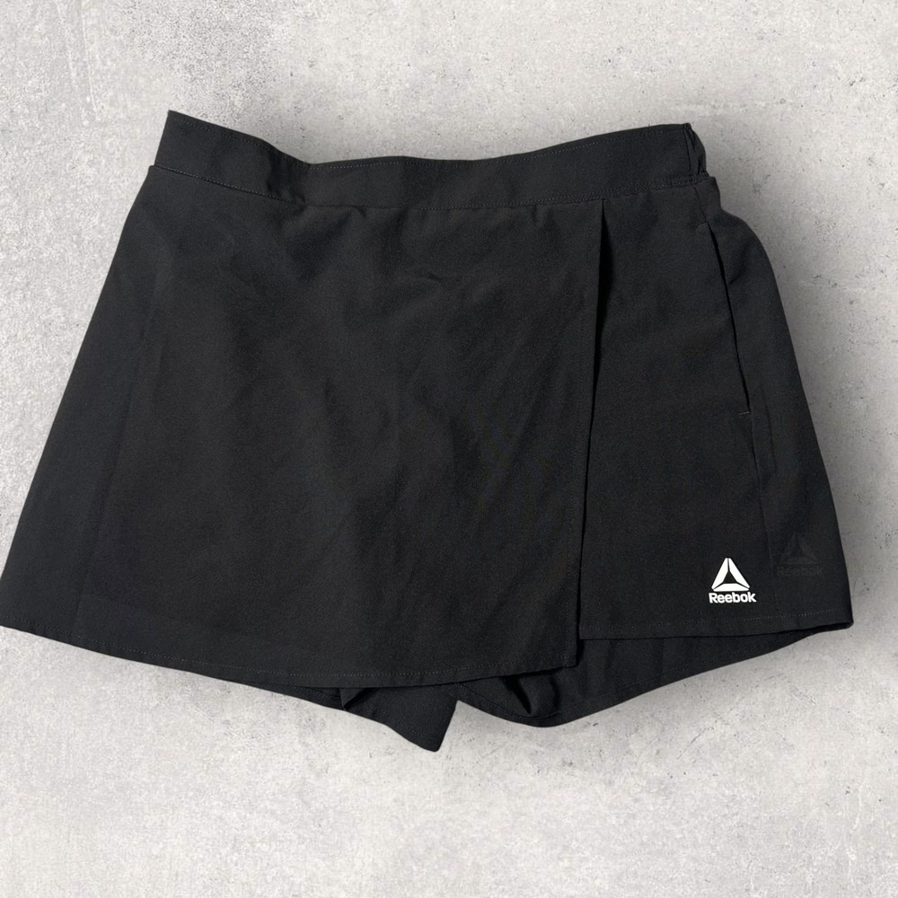 Reebok Skort Girls 18 Black XXL Athletic Tennis Golf Skirt Shorts Activewear